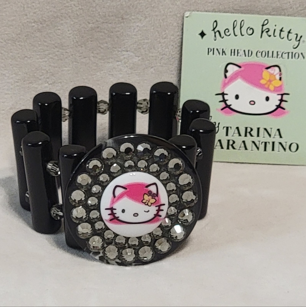Hello Kitty x Tarina Tarantino Pink Head Black Braclet Sanrio